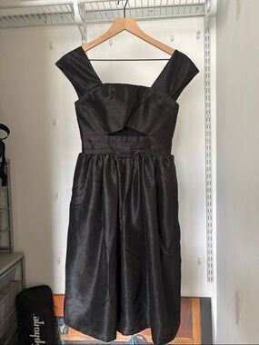 KEEPSAKE the Label Black Midi Dress with Wide Straps